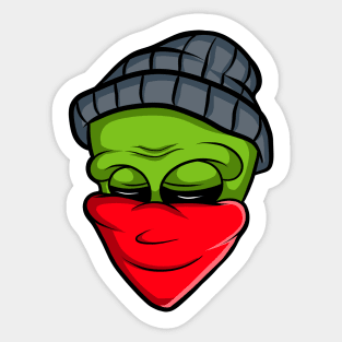 urban alien Sticker